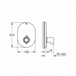 Термостат Grohe Grohtherm Special комплект верхней части для Rapido T, хром 29096000