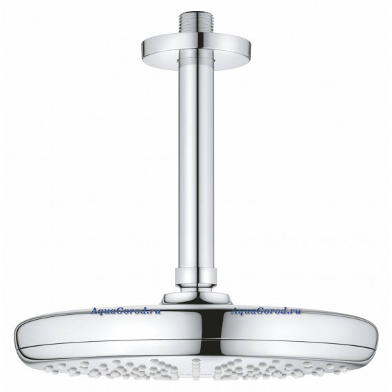 Верхний душ Grohe Tempesta 210 с потолочным душевым кронштейном 142 мм, хром 26413000