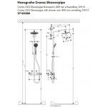 Душевая система Hansgrohe Croma 220 Showerpipe 27185000