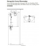 Душевая стойка Hansgrohe Croma 220 Showerpipe Reno с переключателем 27224000