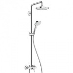 Душевая система Hansgrohe Croma Select E 180 2jet Showerpipe со смесителем 27258400