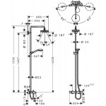 Душевая система Hansgrohe Croma Select S 180 2jet 27351400