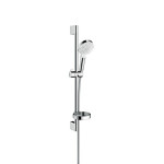 Душевой гарнитур Hansgrohe Crometta Vario 65см с мыльницей белый и хром 26553400