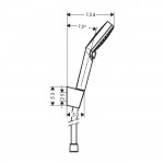 Душевой набор Hansgrohe Crometta Vario белый и хром 26692400