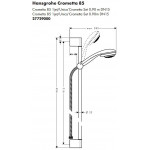 Душевой гарнитур Hansgrohe Crometta 1jet-Unica C 90см 27729000