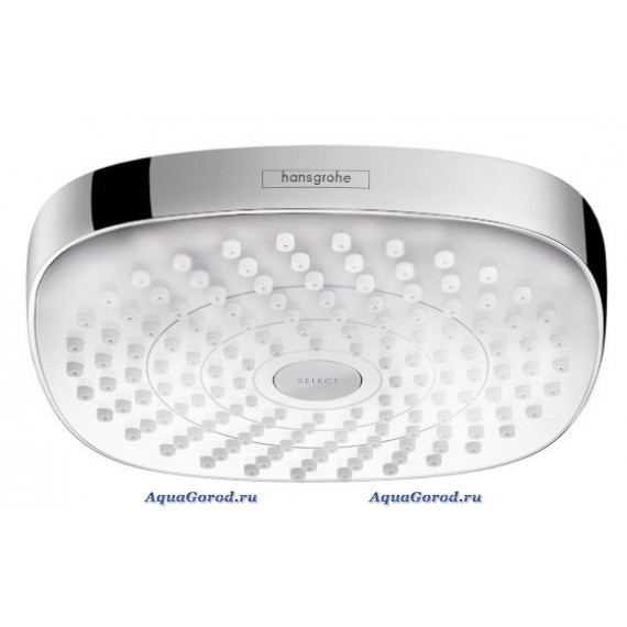 Верхний душ Hansgrohe Croma Select Е180 тарелка белый и хром артикул 26524400