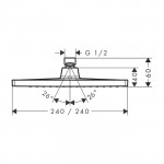 Верхний душ Hansgrohe Crometta Е240 1jet 26726000