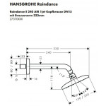 Верхний душ Hansgrohe Raindance E Air 1jet 240 27370000