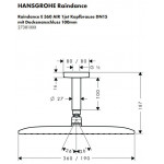 Верхний душ Hansgrohe Raindance E Air 1jet 360 27381000