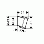 Держатель душа Hansgrohe Porter'Classic 28324000