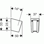 Держатель душа Hansgrohe Porter'S 28331000