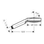 Ручной душ Hansgrohe Crometta 1jet 26331400