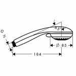 Ручной душ Hansgrohe Crometta 85 Vario 28562000