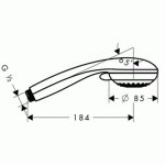 Ручной душ Hansgrohe Crometta 85 Multi 28563000