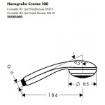 Ручной душ Hansgrohe Crometta 85 1jet 28585000