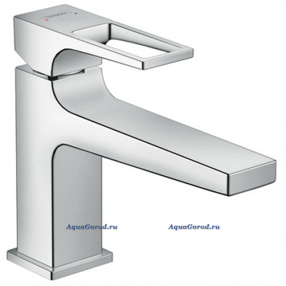 Смеситель Hansgrohe Metropol для раковины 100 с клапаном push-open 74502000