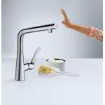 Смеситель Hansgrohe Metris Select для кухни с кнопкой сталь 14883800