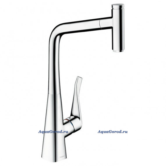 Смеситель Hansgrohe Metris Select для кухни с кнопкой хром 14884000