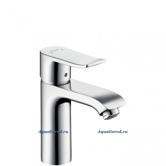 Смеситель Hansgrohe Metris для раковины 110 мм без донного клапана 31084000