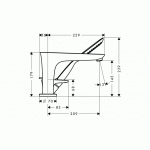 Смеситель Hansgrohe Metris для ванны на борт на 3 отверстия 31190000