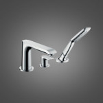 Смеситель Hansgrohe Metris для ванны на борт на 3 отверстия 31190000