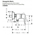 Смеситель Hansgrohe Metris для душа 31680000