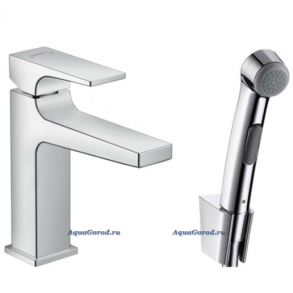 Смеситель Hansgrohe Metropol для раковины с гигиеническим душем 32522000