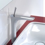 Смеситель Hansgrohe Pura Vida для раковины 240 мм с высоким изливом белый и хром 15072400
