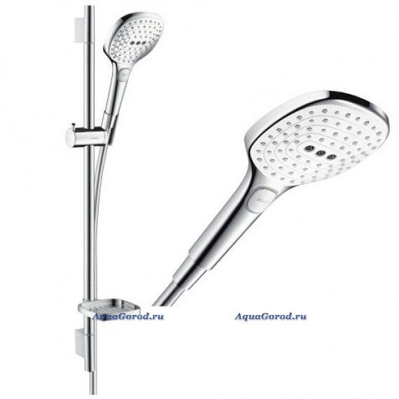 Душевой гарнитур Hansgrohe Raindance Select E 120 3jet 65см белый и хром 26620400