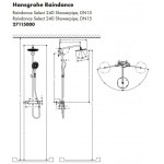 Душевая система Hansgrohe Raindance Select Showerpipe 240 с термостатом 27115000