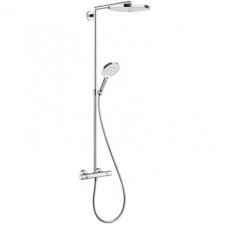 Душевая система Hansgrohe Raindance Select Showerpipe S 240 2jet белый и хром 27129400