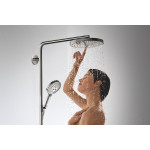 Душевая система Hansgrohe RainDance Select Showerpipe S 300 2jet белый и хром 27133400