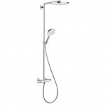 Душевая система Hansgrohe RainDance Select Showerpipe S 300 2jet белый и хром 27133400