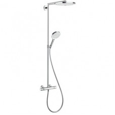 Душевая система Hansgrohe RainDance Select Showerpipe S 300 2jet белый и хром 27133400