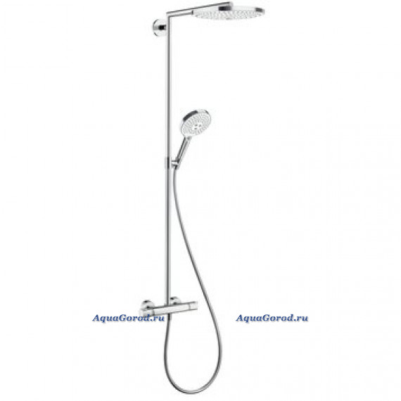 Душевая система Hansgrohe RainDance Select Showerpipe S 300 2jet белый и хром 27133400