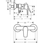 Смеситель Hansgrohe Talis E для душа 71760000