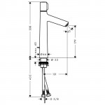 Смеситель Hansgrohe Talis Select S для раковины 190 мм 72044000