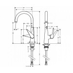 Смеситель Hansgrohe Talis S для кухни 72810000