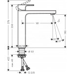 Смеситель для раковины Hansgrohe Vernis Shape 71591000 хром