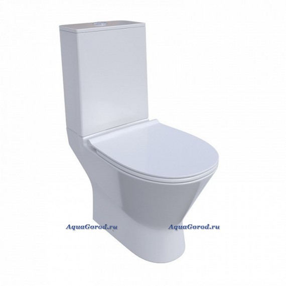 Унитаз-компакт Iddis Edifice с вертикальным выпуском с сиденьем микролифт EDI2DSEi24 IDDIS