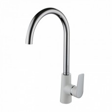 Смеситель Iddis Cloud для кухни с высоким изливом белый CLOSB00i05