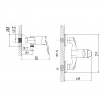 Смеситель Iddis Torr для душа без гарнитура TORSB00i03