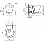 Унитаз подвесной Ideal Standard Connect Air AquaBlade со скрытым креплением E005401