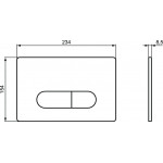 Инсталляция Ideal Standard c подвесным унитазом Connect Rimless с тонким сиденьем и панелью смыва промо-комплект 4 в 1 V08823D