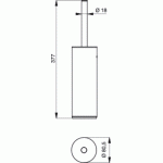 Туалетная щетка Ideal Standard Connect с держателем N1396AA