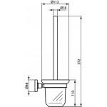 Туалетная щетка Ideal Standard IOM со стаканом и держателем A9119AA