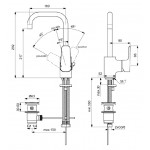 Смеситель Ideal Standard Ceraplan III для умывальника с высоким изливом хром B0706AA