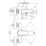 Смеситель Ideal Standard Ceraplan III для ванны и душа без гарнитура, хром B0718AA