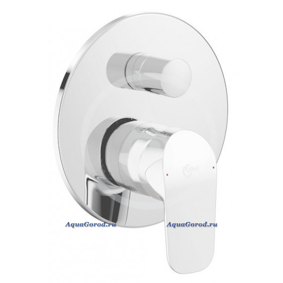Смеситель Ideal Standard Ceraflex встраиваемый для ванны с душем внешняя часть без душевого гарнитура для монтажа с A1000NU хром A6725AA