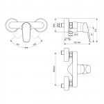 Смеситель Ideal Standard Ceraflex для душа хром B1720AA